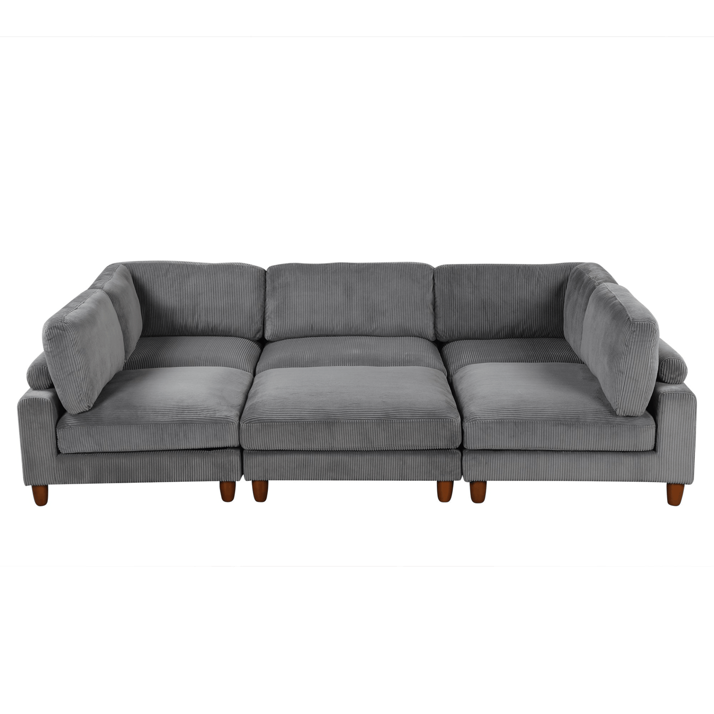 Modular Sectional Sofa with Ottoman