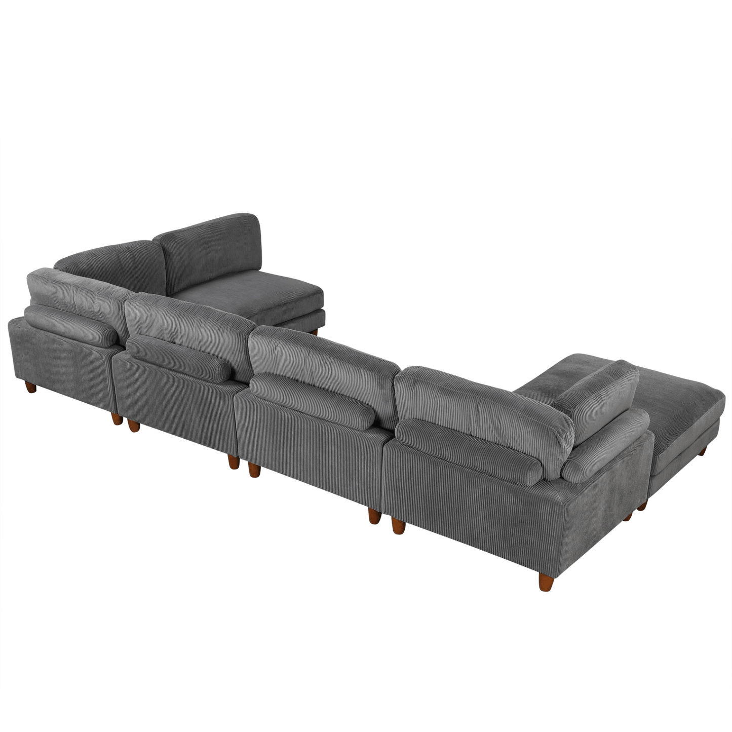 Modular Sectional Sofa with Ottoman