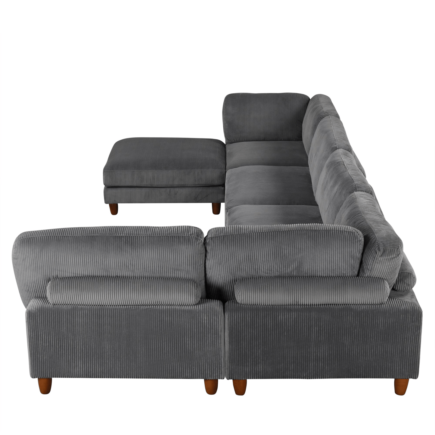 Modular Sectional Sofa with Ottoman