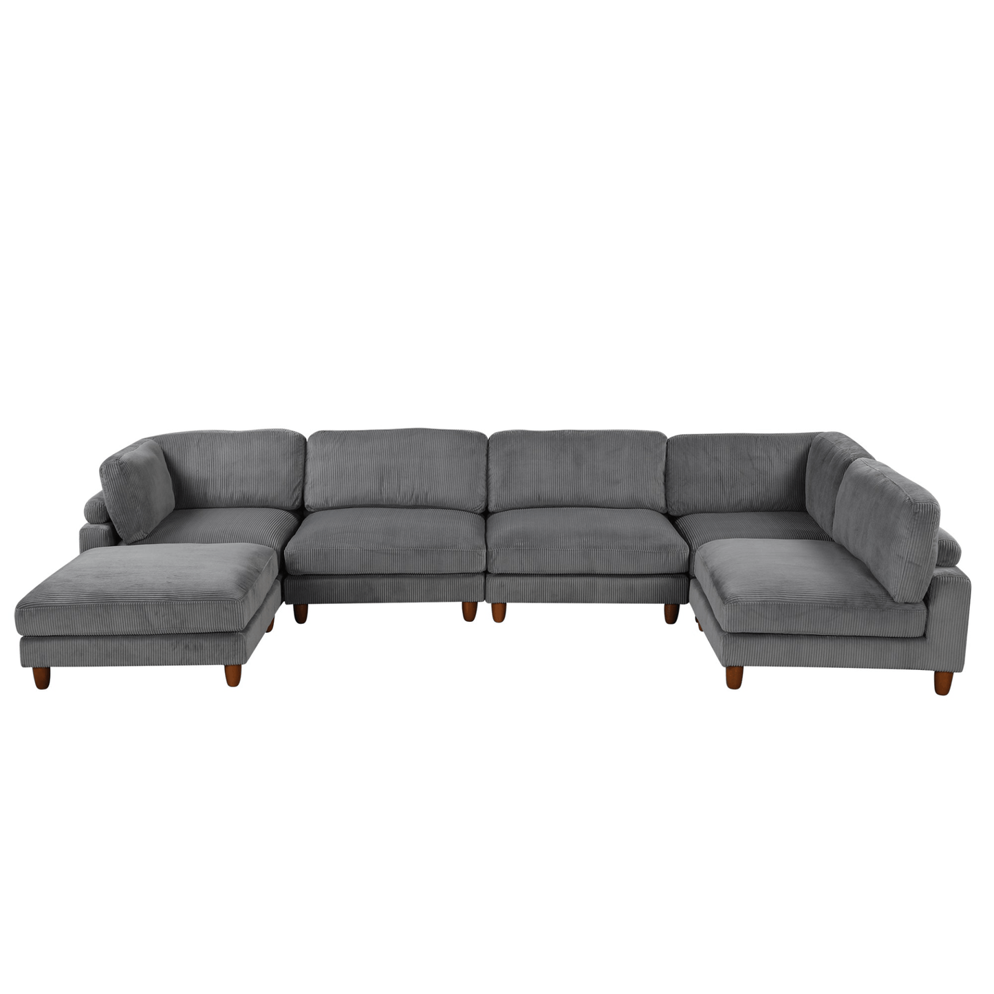 Modular Sectional Sofa with Ottoman