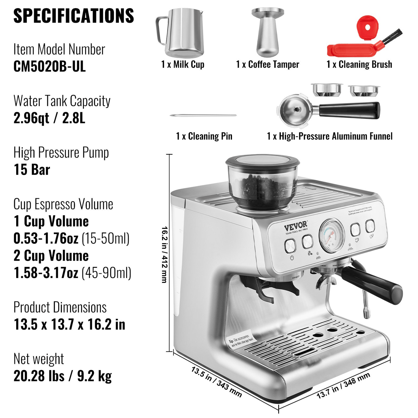 Espresso Machine with Grinder