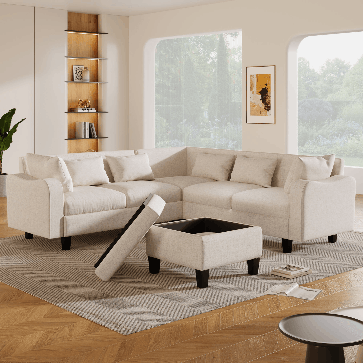 Modern Sofa with coffee table