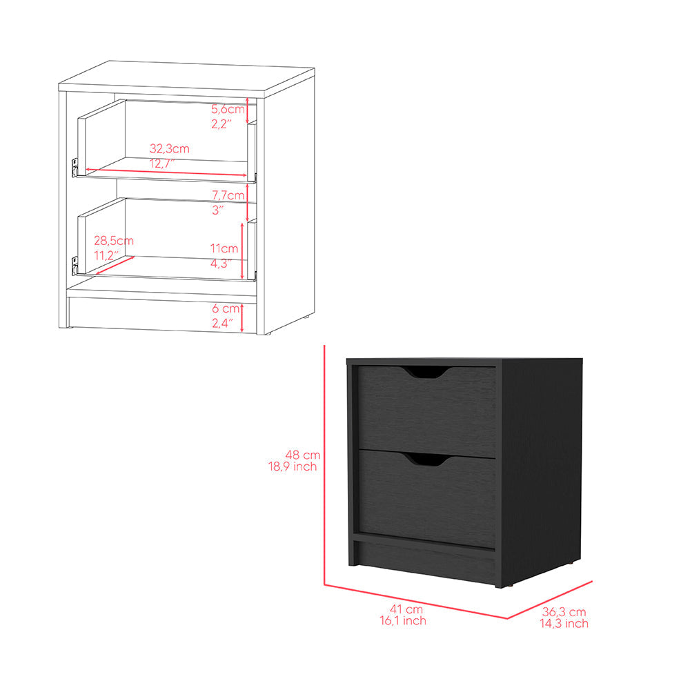 Bennett 2 Piece Bedroom Set Nightstand + Dresser