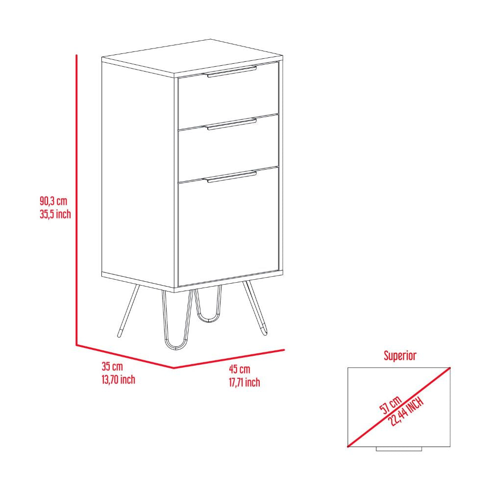 Light Dresser with Hairpin Legs