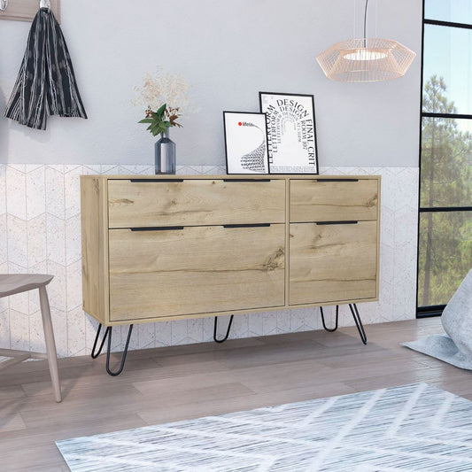 Double Dresser with Hairpin Legs