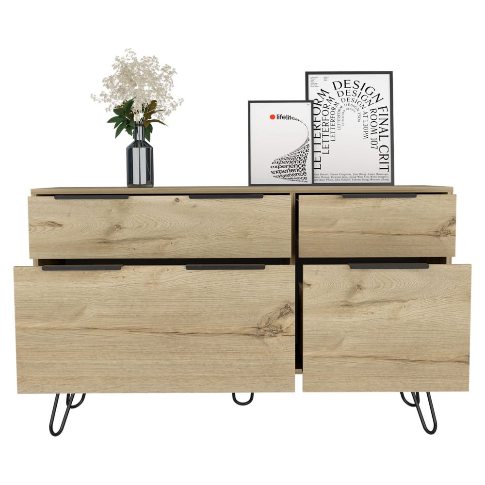 Double Dresser with Hairpin Legs