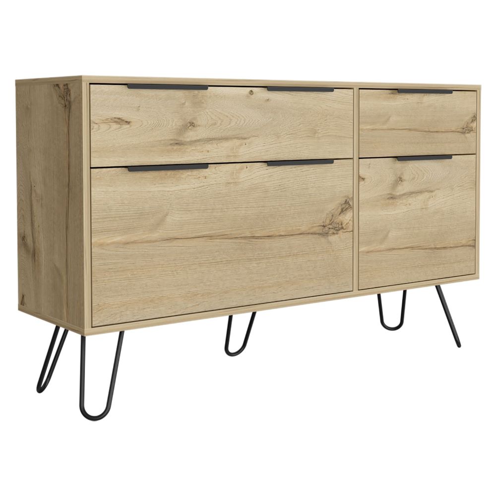 Double Dresser with Hairpin Legs