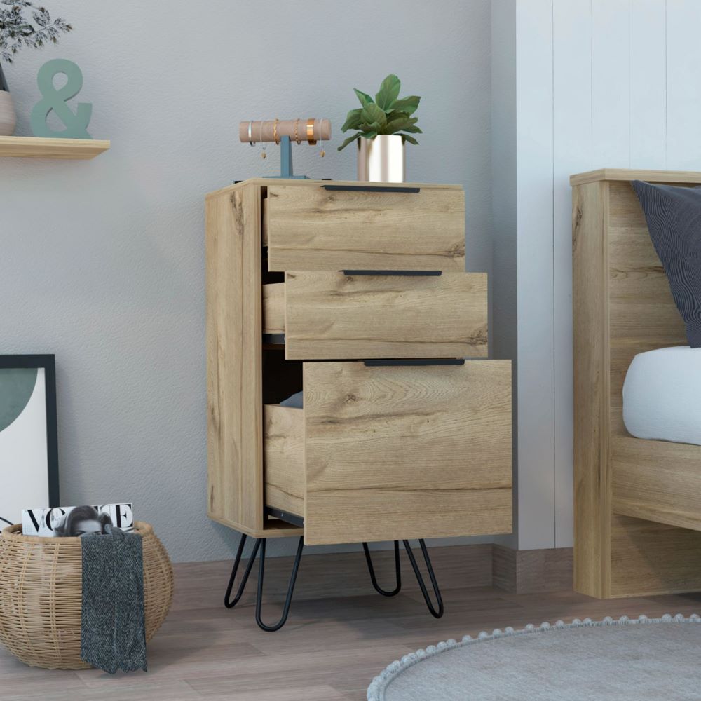 Light Dresser with Hairpin Legs