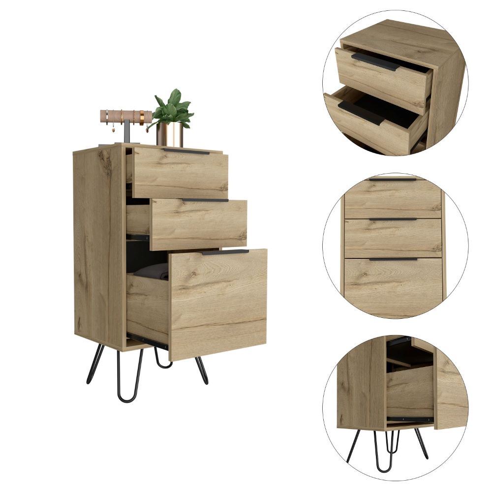 Light Dresser with Hairpin Legs