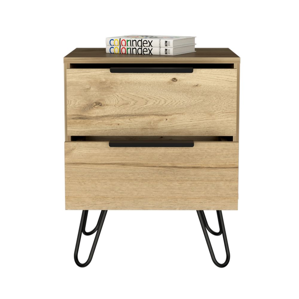 Nightstand with Harpin Legs