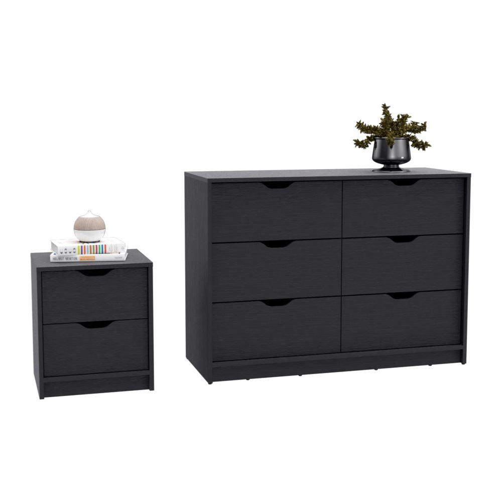 Bennett 2 Piece Bedroom Set Nightstand + Dresser