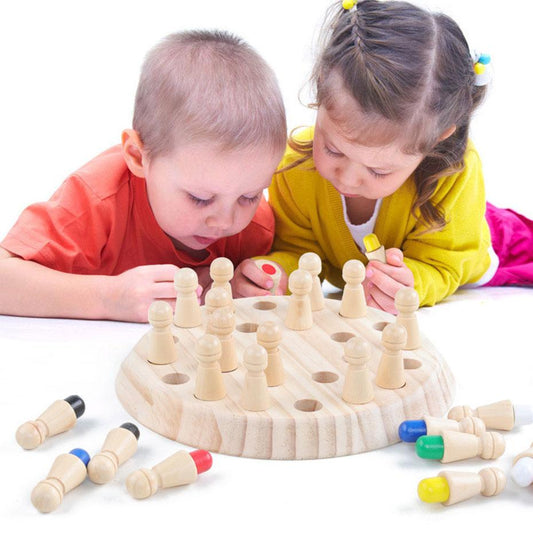 Kids Wooden Memory Match Stick Chess ,Board Game