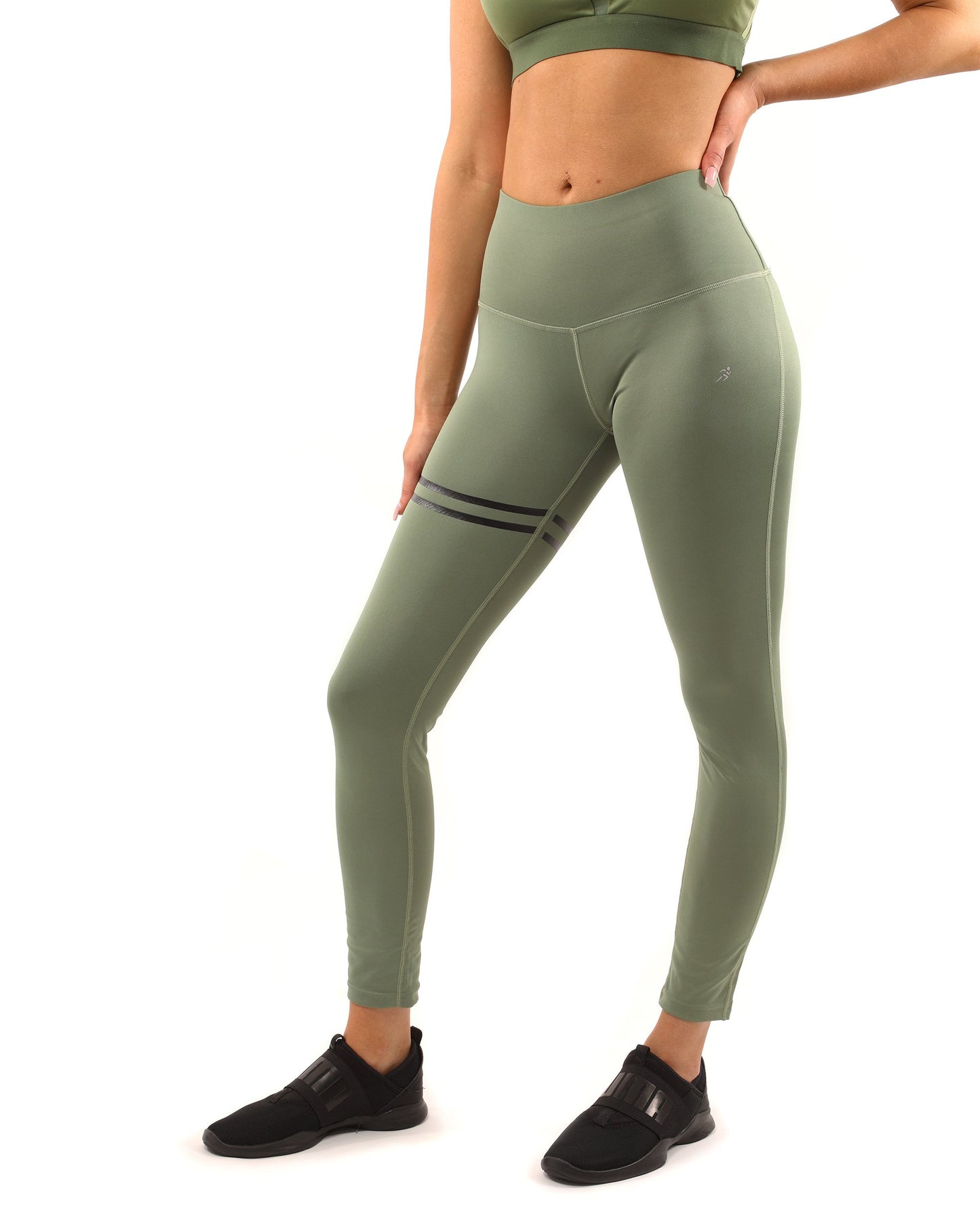 Huntington Leggings & Sports Bra Set - Olive Green