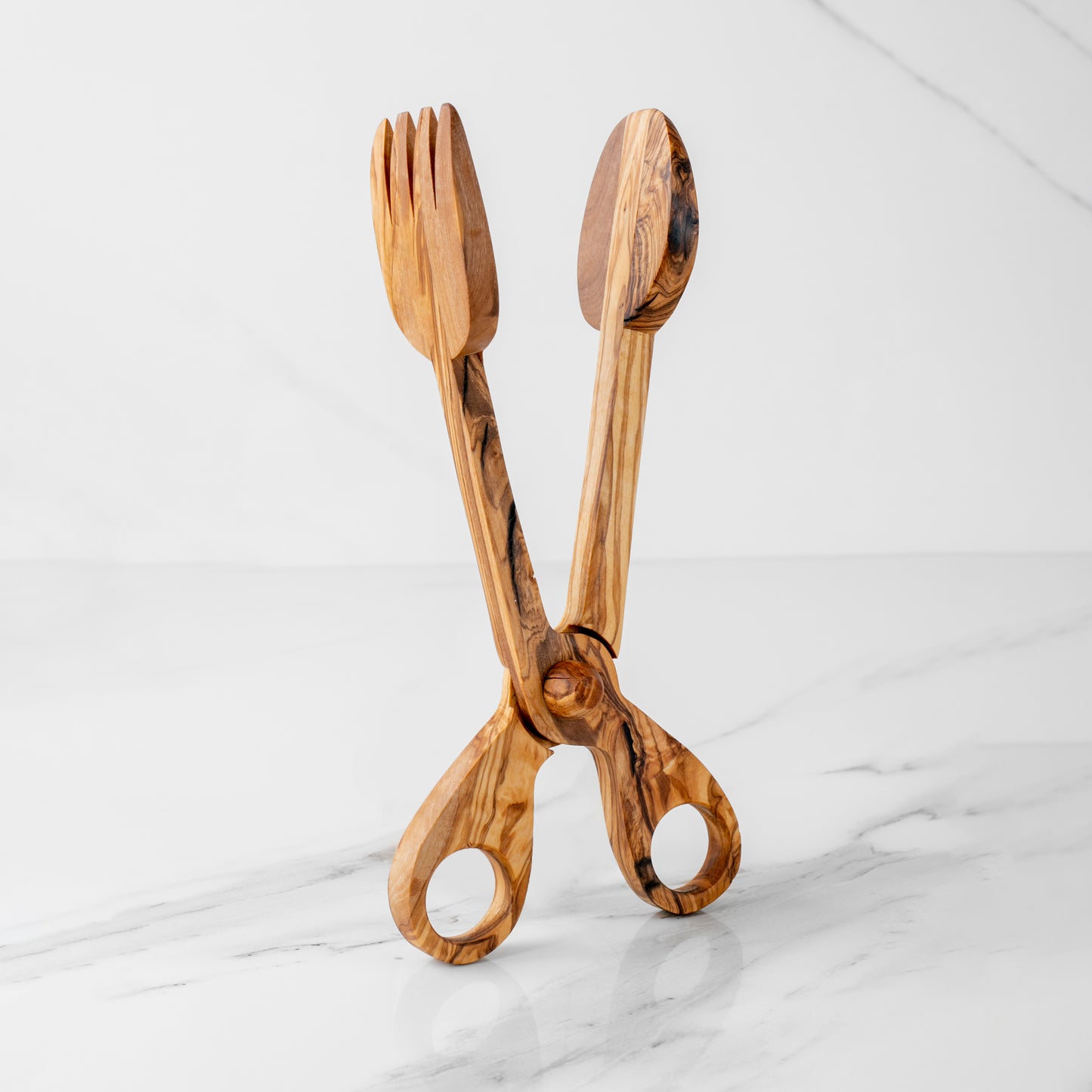 Handmade Olive Wood Salad Tongs