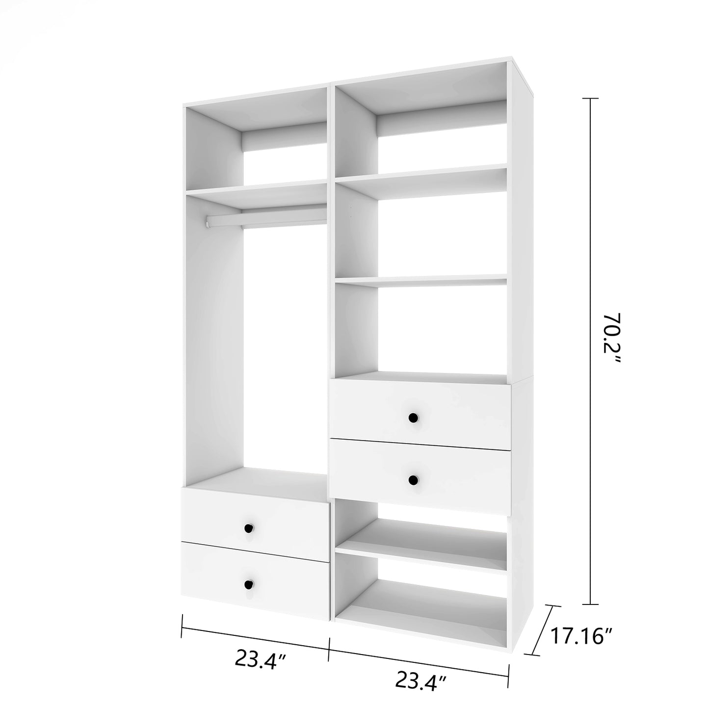 A2 A3 Closet with Shelves