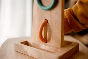 Wooden Sorting Ring Toss