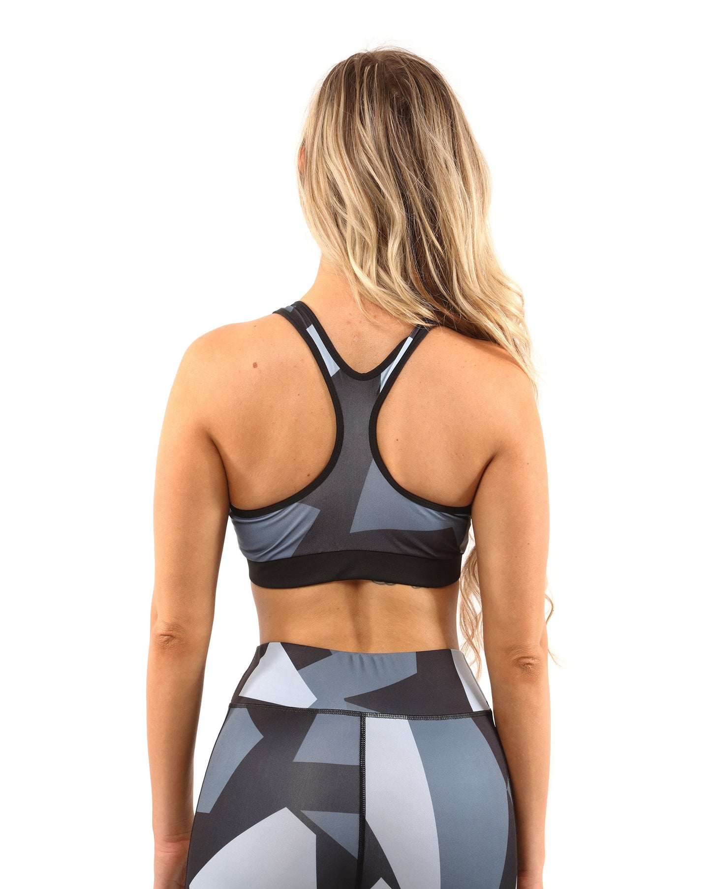 Bondi Leggings & Sports Bra Set  - Black/Grey