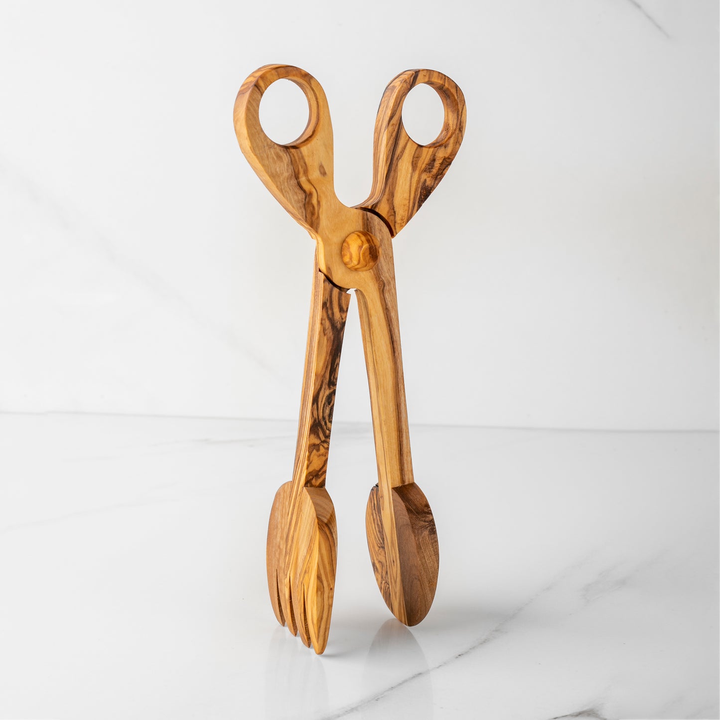 Handmade Olive Wood Salad Tongs