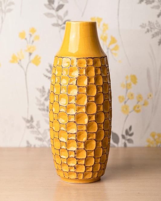 Modern Vase  Mustard Yellow