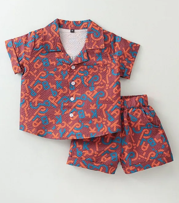 Half Sleeves Printed Shirt & Shorts Set